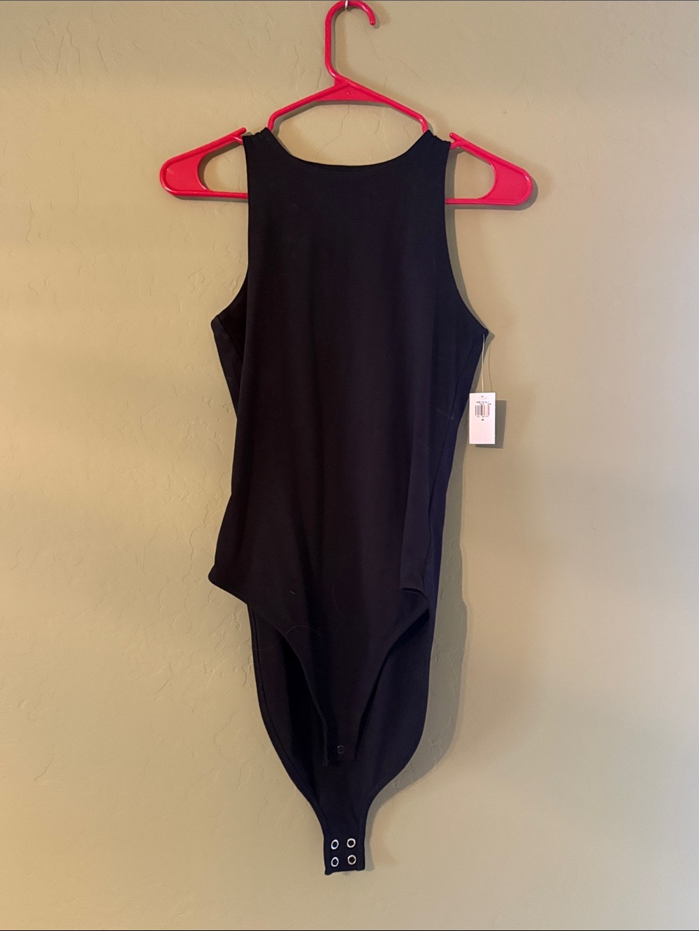 Old Navy Black Sleeveless High-Neck Bodysuit